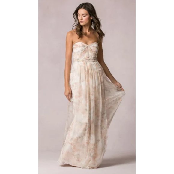 Jenny Yoo Dresses & Skirts - Jenny Yoo Collection Watercolor Lavender “Nyla” Strapless Floor Gown Size 14